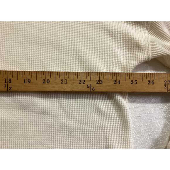 Maeve by Anthropologie cream waffle knit cowl neck size XL - Picture 7 of 9